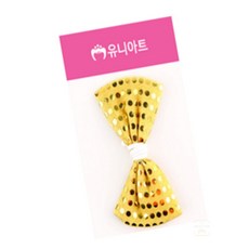 끄니스토어 나비넥타이 중형 금색 기념일의상 어린이집용품