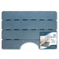 롯데이라이프 웰빙 욕실 발판 블루 중형, 불루, 1개