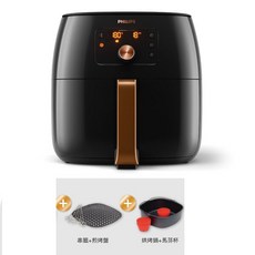 原廠保固兩年含發票 送煎烤盤 串針 烘烤鍋 馬芬杯 熱穿透氣旋7.3L健康氣炸鍋(HD9651/62), HD9651/62