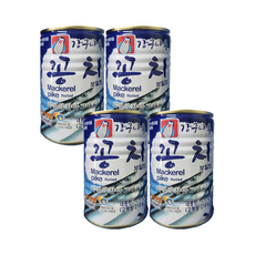 강구나루 꽁치 통조림 400g x 4개 업소용 조림 찌개 캠핑 자취