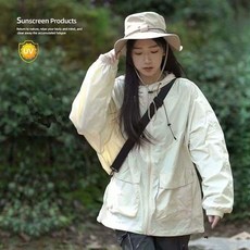 出行首選【下殺價】涼感透氣速幹防曬服情侶款薄外套女運動防曬衣戶外登山UPF50