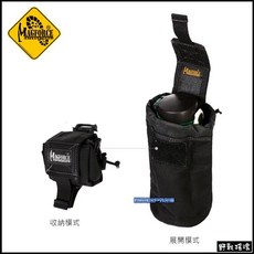 野戰搖滾 馬蓋先 MAGFORCE 4吋摺疊萬用袋 魔鬼氈收納 水壺袋 雜物包 戰術背包 腰掛, 叢林迷彩, 1個