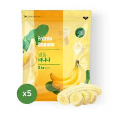 맥그로우앤마리 베트남 냉동 바나나 슬라이스, 1개, 5kg