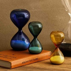 하이타이드 HIGHTIDE 유리 모래시계 타이머, 화이트