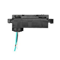 국산레일 부속모음 레일등 레일조명 레일부속, 18. 이중 레일 플러그 블랙