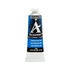Grumbacher Academy 오일 페인트 37ml/1.25oz Grumbacher Academy Oil Paint 37 ml/1.25 oz Cerulean Blue Hu, 세룰리안 블루, 1.25온스(1팩)
