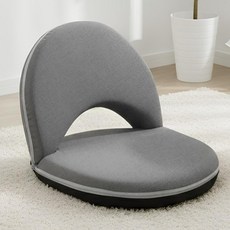 벨라까사 푹신한 구름 좌식 등받이 접이식 소파 의자, 1개, 그레이