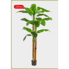 인공 식물 인공 꽃 시뮬레이션 녹색 심기 바나나 나무 인테리어 장식 대형 바닥 화분 장식 고급 Ins 스타일 가짜 식물 거실, 인공 바나나 나무 2.1 m + 검은 분지, 1개