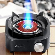 캠핑용 BISINNA 4000W 고출력 적외선 스토브 휴대용 분할형, 다크블루, 1개