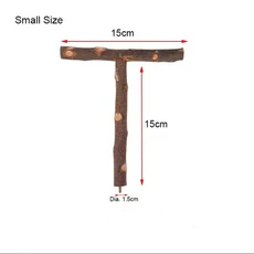 천연 나무 애완 동물 앵무새 원시 나무 포크 가지 스탠드 랙 다람쥐 새 햄스터 지점 Perches 씹는 물린 장난감 스틱, [01] 15cmx15cm
