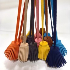 가죽태슬 스웨이드태슬 가방 장식 키링만들기 재료 diy, 22.그린, 1개