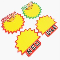 NEW SALE 톱니모양 쇼카드 10개 광고POP, 상단 SALE