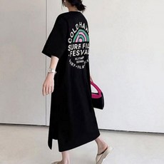 여자 여름 오버핏 반팔 롱 원피스 데일리룩 루즈핏 임산부 가능