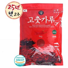 꿈틀식품 국산 25년 햇고추 굵은 고춧가루 보통맛 최근제조 김치용, 1개, 1kg