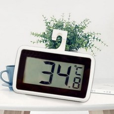 도모아 온도계 디지털 냉동고 가정용 온도 측정기 냉장고 업소용, 화이트+화이트