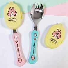 카나헤이 포크숟가락 편한 스푼 케이스 세트(포카락 포크락 스포크), 스카이블루