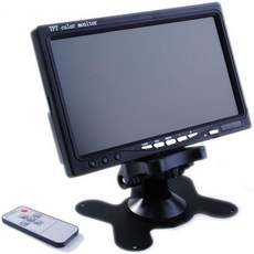 LCD 차량 후방 모니터 듀얼 비디오 입력 자동 디스플레이 리모컨 후진용 스탠드와 DVR용, LCD 차량 후방 모니터 듀얼 비디오 입력 자동 디스플