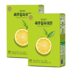 우리차 원데이 제주 말차레몬, 5g, 2개, 20개입