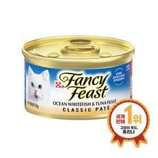 (5개묶음)퓨리나 팬시피스트 참치흰살생선 85g(화이트피쉬 앤 투나), 85g, 5개