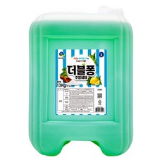 하루그린 더블퐁 레몬 주방세제 13kg 대용량 세제 업소용 식당용 트리오 퐁퐁 말통, 6010102 하루그린 더블퐁 13kg, 1개
