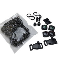 파라코드 그린 레오퍼드 4MM 커스텀 제작 종합 키트, 1세트