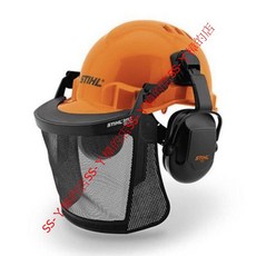 SS-ㄚ樟的店 割草防護帽 面罩 耳罩 鏈鋸機 割草機用 防護帽 園藝用帽, 1個