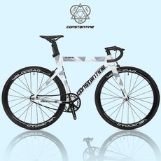 2025 콘스탄틴 어베인 픽시 자전거 완성차 조립 출고, 1개, 51cm, 패턴 쿨 화이트