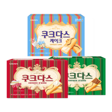 크라운 쿠크다스 화이트128g + 비엔나커피128g+ 케이크77g 3종, 333g, 1세트