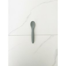 실리콘 수저 이유식 숟가락 요거트 스푼 국산 씨리얼 프리미엄 다이어트 어린이 유아 키즈 요리, 라이트그레이, 1개