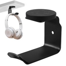 Bonsture 마그네틱 헤드폰 홀더 대형 헤드셋 후크 책상 및 테이블용 알루미늄 헤드폰 행거 고무 패드가 있는 헤드폰 마운트 스탠드 모든 컴퓨터/게임 헤드셋과 호환 (, Bonsture 마그네틱 헤드폰 홀더, 대형 헤드셋 후