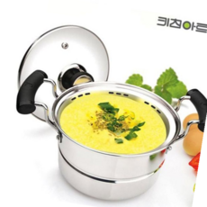 키친아트 계란찜냄비 16cm 독특한찜판 증기스팀홀 1EA