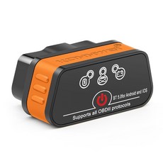 Konnwei 자동차 진단 도구 블루투스 OBD2 스캐너 ELM 327 V1 OBDII, KW901 BT5 0 Orange