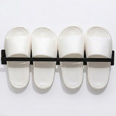 코지스 현관문 마그네틱 실내화 거치대 중형, 1개, 블랙