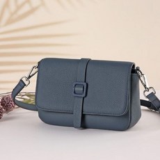 데일이 여성 패션 미니 가죽크로스백, 블루