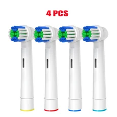 4/8/12/16개 교체용 칫솔 헤드 오랄-비 브라운 전문 호환 가능 브러시, 08 4 PCS white