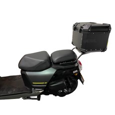 途者 鋁合金後行李箱, SYM 4MICA 後架+途者 鋁箱 43L 黑