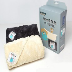 [Allhaving] 갈력흡수 펫타올 강아지샤워타올, 다크그레이(소형)