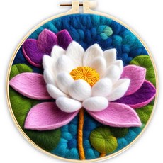 사르부터 바늘 펠트 키트 DIY 울 스타러 자수 선물용 홈 데코레이션에 적합한 초보자용 (별과 태양)