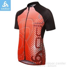 ODLO 男款 銀離子前開襟自行車衣 短袖排汗衣 410272