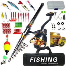 ZURYP 漁具組合 短海釣魚竿套裝 遠投路亞竿 庫釣餌盒全套, BD-EK-a-(E)-L,1.8m