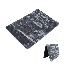 摺疊式運動墊，防滑靜音，多功能健身墊，瑜珈跳繩適用，黑白潑墨設計, 黑白