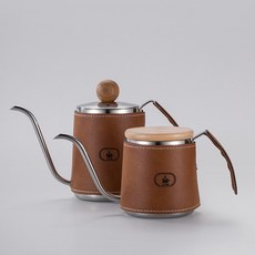 드립포트 원두커피 커피 스테인리스 인덕션 드립서버 필터 커피포트, 350ml 블랙-초콜릿, 1개, 350ml