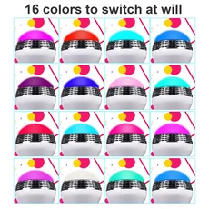 블루투스 스피커 기능 LED 전구 앱 제어 E27은 가정 파티 침실 및 실내 조명에 이상적인 선택입니다., 01 1PCS RGBCCT, 01 25 pcs, 01 하얀색