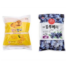 VB 냉동과일 냉동망고 1kg + 냉동블루베리 1kg, 1개, 상세페이지 참조