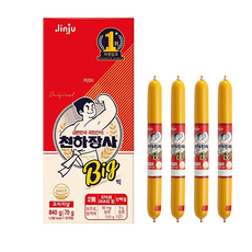 진주햄 천하장사 오리지널 빅 70g x 16개 / 간식 소시지 소세지
