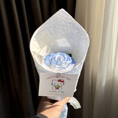 景德鎮 陶瓷玫瑰花束，粉色，附KT賀卡, 碎冰藍