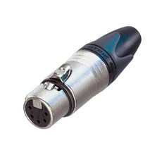 Neutrik NC5FXX 系列 XLR 鍍銀 5 Pin 公頭/母頭 (適用麥克風), 1個, 母頭