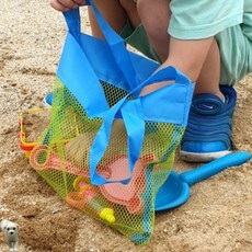 꿀이맘투 모래놀이 장난감 네트가방 소형 모래놀이가방