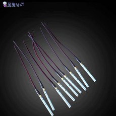 용왕낚시 낚시초릿대 호사끼실 초릿대 360도 회전가능 낚싯대 호사끼헤드 10매입, 블랙 지름 0.8호