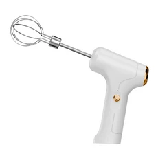 전기 믹서 미니 거품기 USB 충전식 가정용 무선 핸드 (주방용 베이킹 및 요리용), 01 하얀색